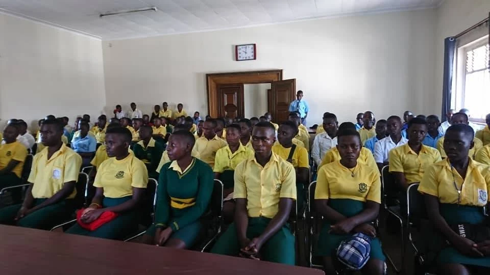 Students of St Paul Kyanukuzi during a school gathering