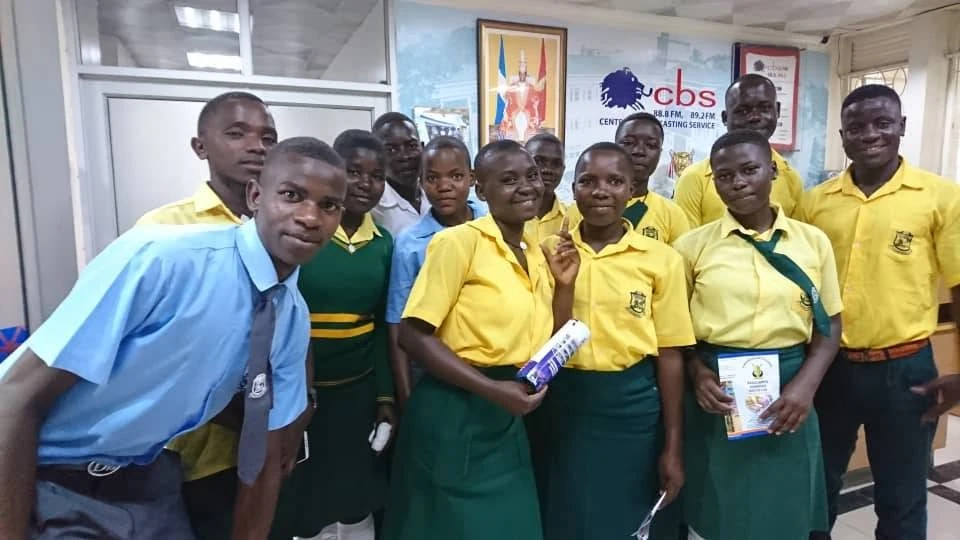 St Paul Kyanukuzi students on an educational study trip